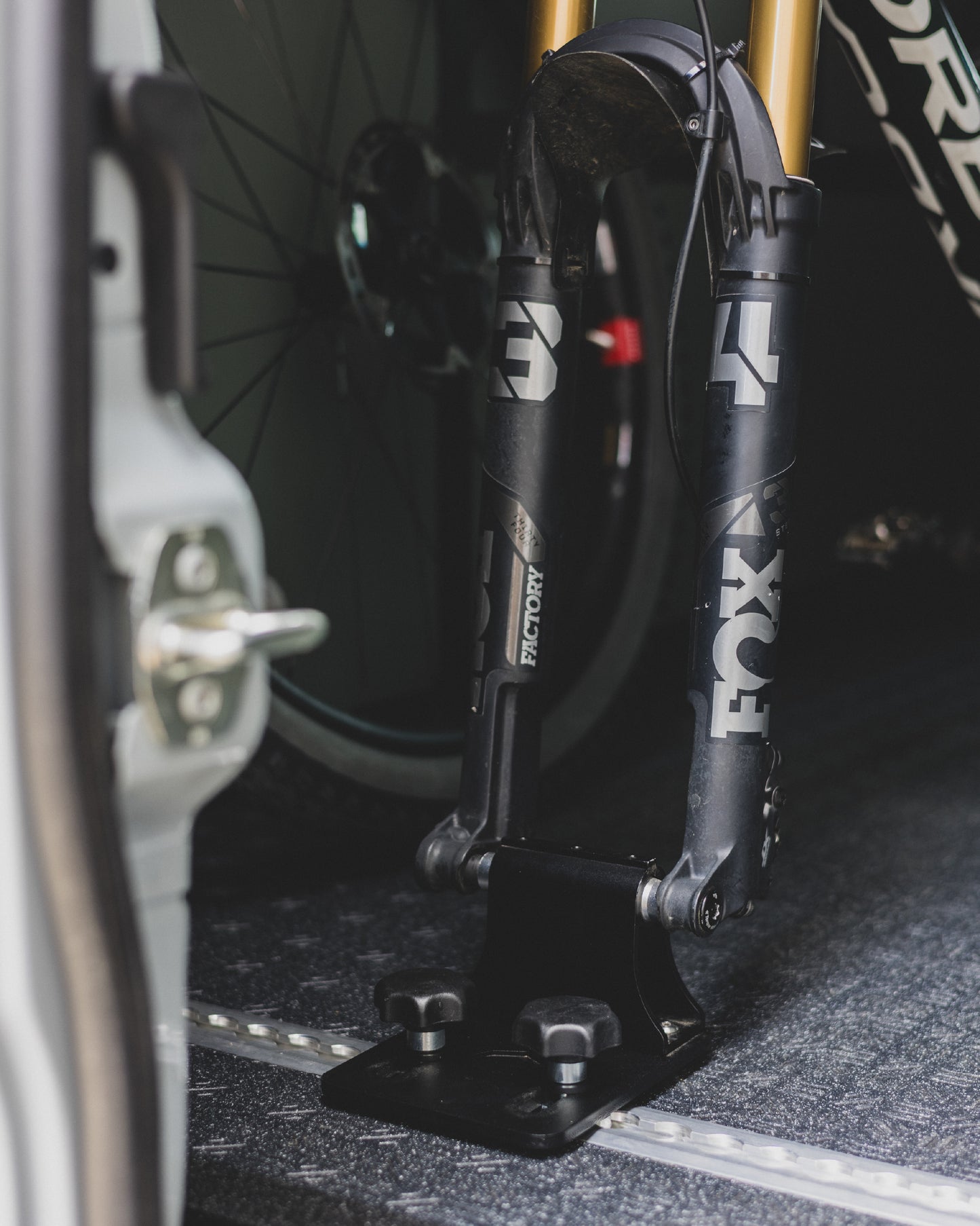 
                  
                    Multi Axle Adapter Bike Fork Mount for L-Track Systems
                  
                